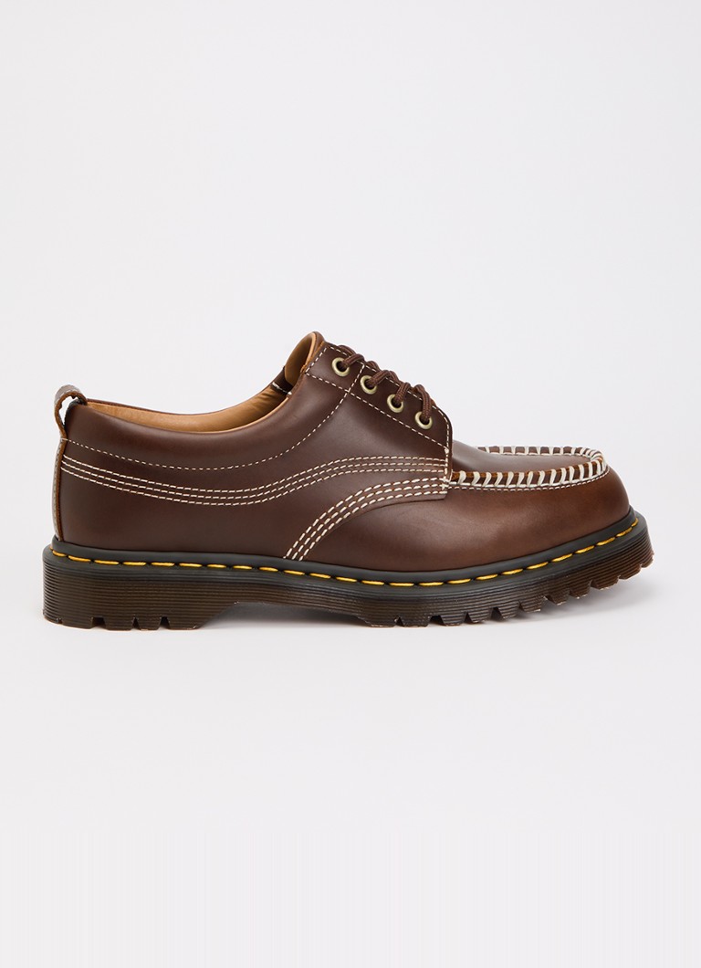Dr. Martens Heren Lowell veterschoen van leer in de kleur Kastanjebruin, maat: 42