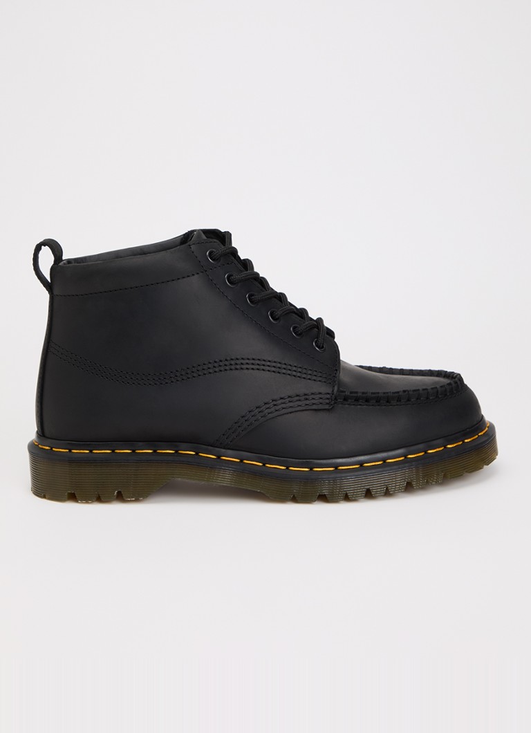 Dr. Martens Heren Lowell veterboot van leer in de kleur Zwart, maat: 46