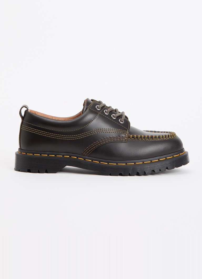 Dr. Martens Heren Lowell veterschoen van leer in de kleur Zwart, maat: 46