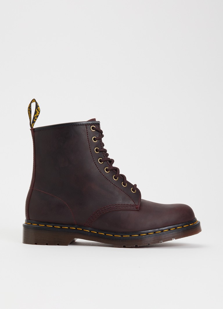 Dr. Martens Heren 1460 veterboot van leer in de kleur Bordeauxrood, maat: 43