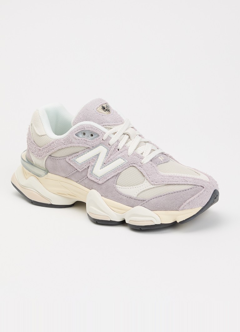 New Balance Dames 9060 sneaker van mesh met logo in de kleur Lila, maat: 40