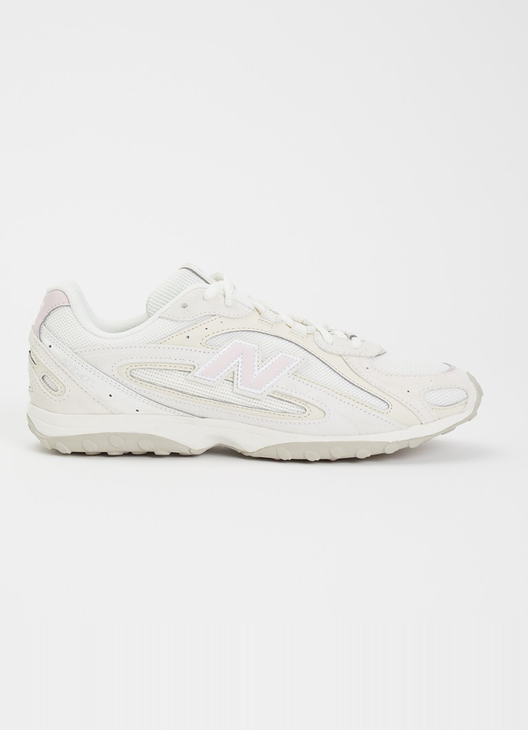 New Balance Dames 204L sneaker van mesh met details van suède in de kleur Creme, maat: 42