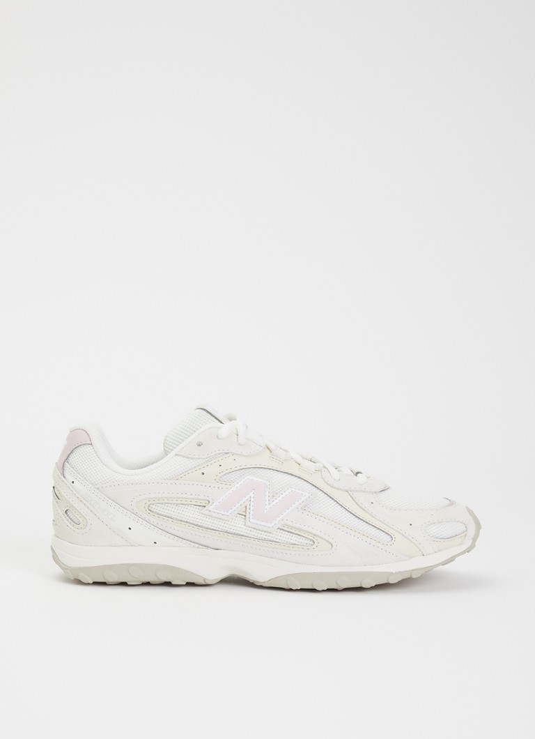 New Balance Dames 204L sneaker van mesh met details van suède in de kleur Creme, maat: 43