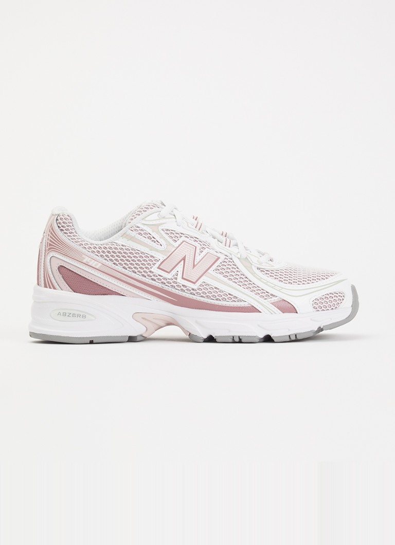 New Balance Dames 740 sneaker van mesh met metallic finish in de kleur Roze, maat: 40