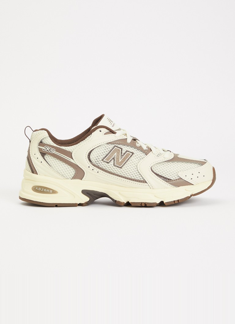 New Balance Dames M350 Turtledove sneaker met details van mesh in de kleur Bruin, maat: 40