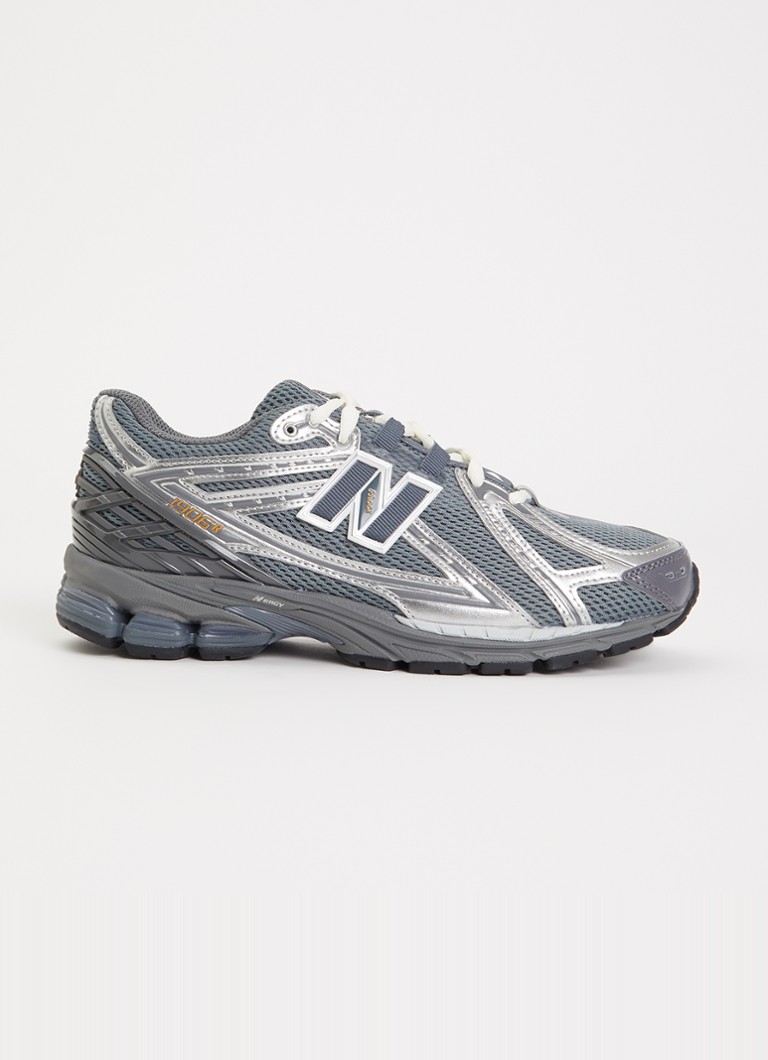 New Balance Dames 1906 sneaker van mesh met metallic details in de kleur Blauwgrijs, maat: 40,5