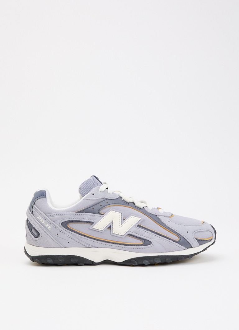 New Balance Dames 204L sneaker van suède met leren details in de kleur Lavendel, maat: 40