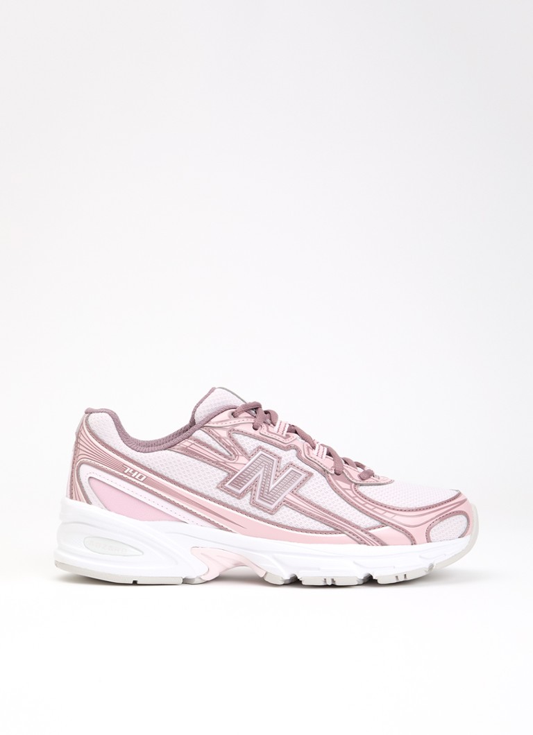 New Balance Dames 740 sneaker met logo en details van mesh in de kleur Roze, maat: 36