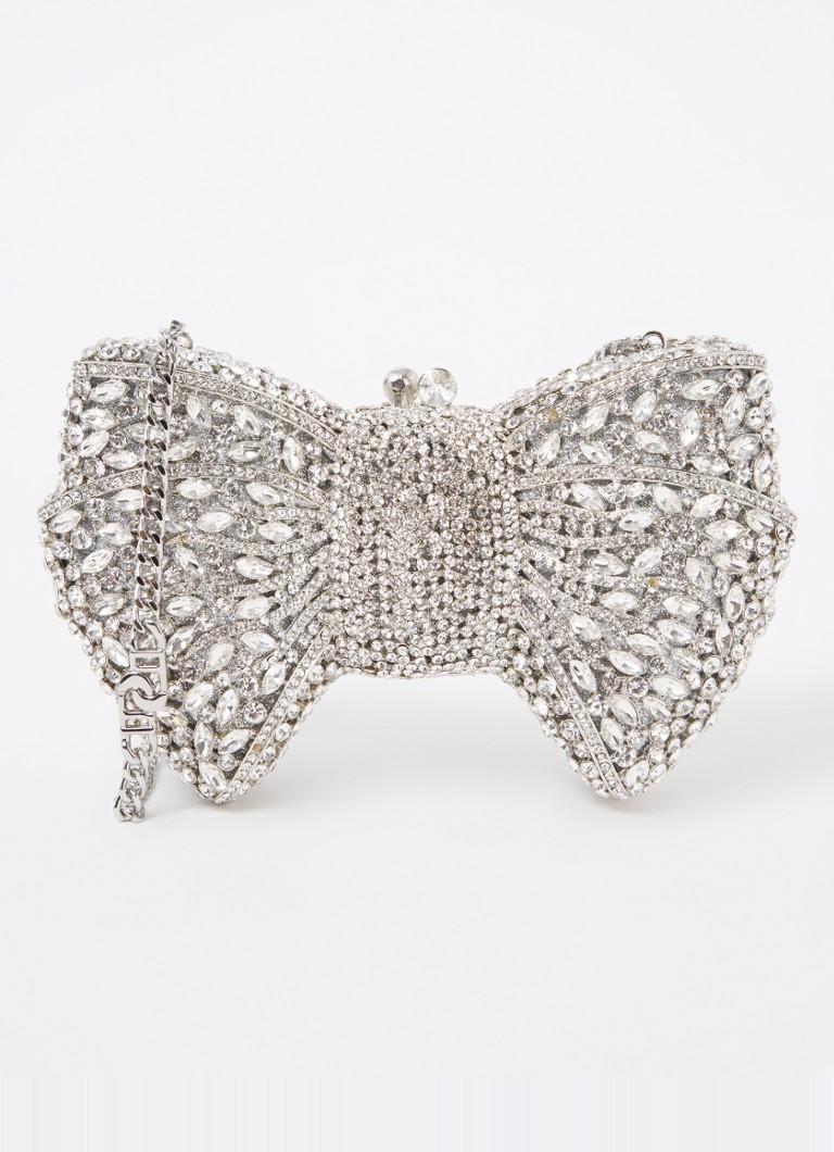 Dune London Dames Enchant clutch met strass in de kleur Zilver
