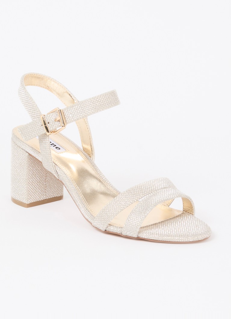 Dune London Dames Merisa sandalette in de kleur Witgoud