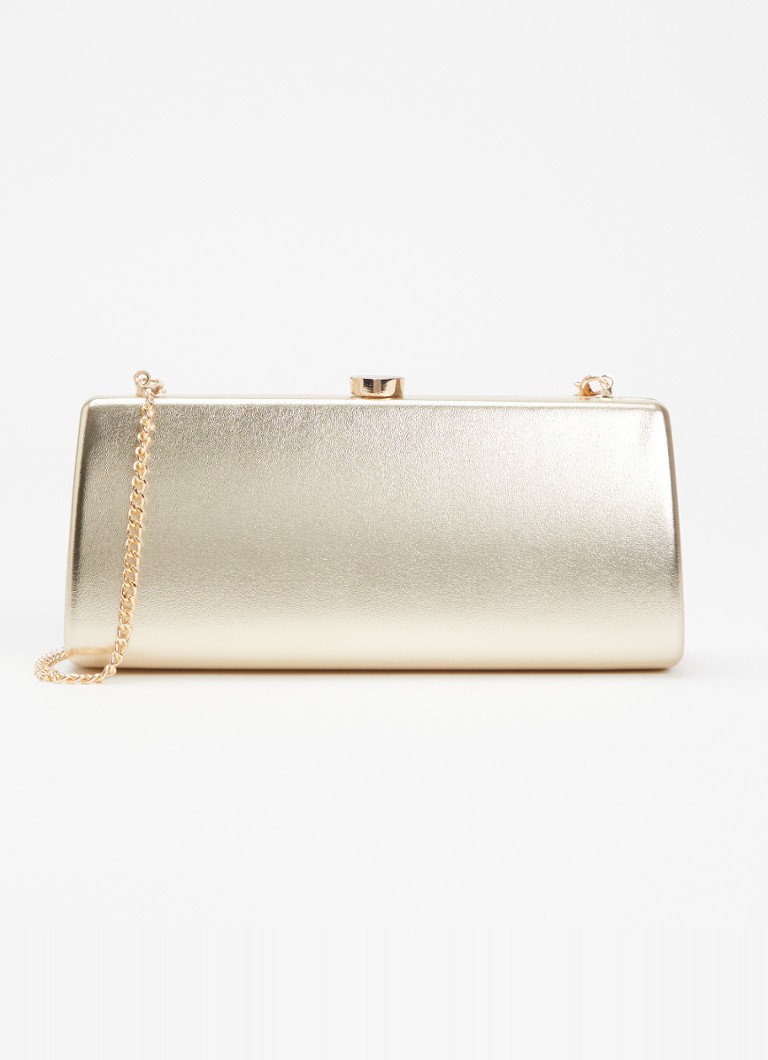 Dune London Dames Belinda clutch met afneembare schouderriem in de kleur Goud