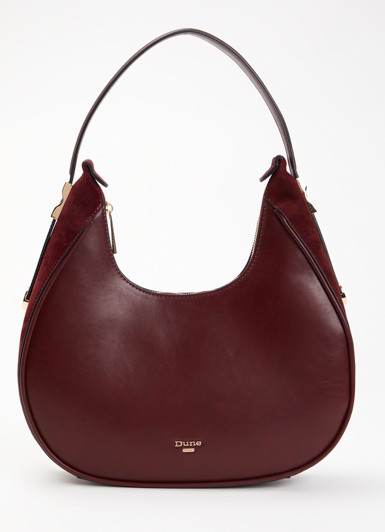 Dune London Dames Dedicated schoudertas met logo in de kleur Donkerrood