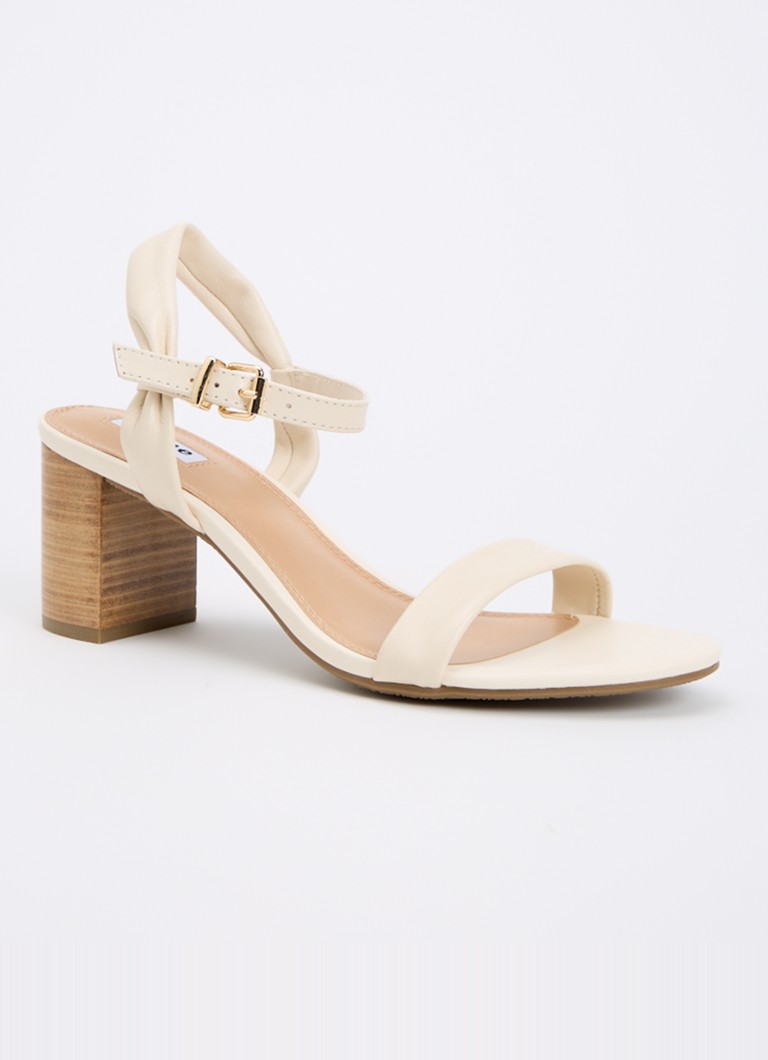 Dune London Dames Jaliz sandalette van leer in de kleur Creme