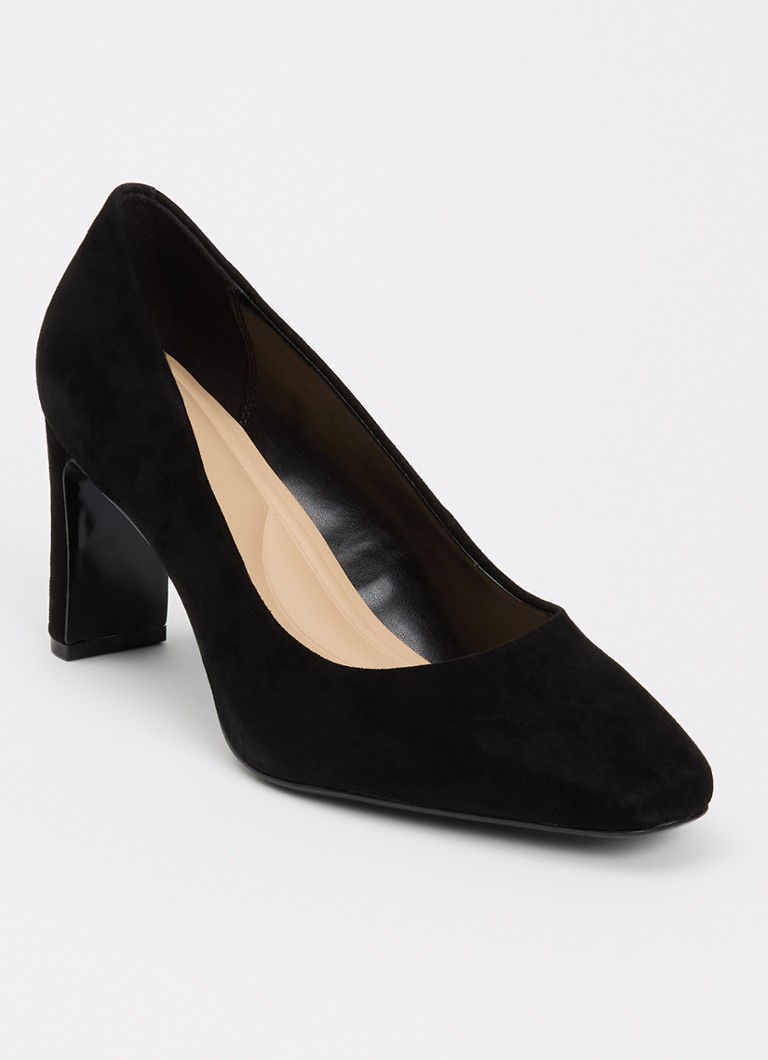 Dune London Dames Arriving pump van suède in de kleur Zwart