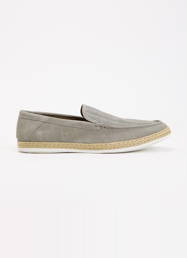 Dune London Heren Barnies slip-on van suède in de kleur Olijfgroen
