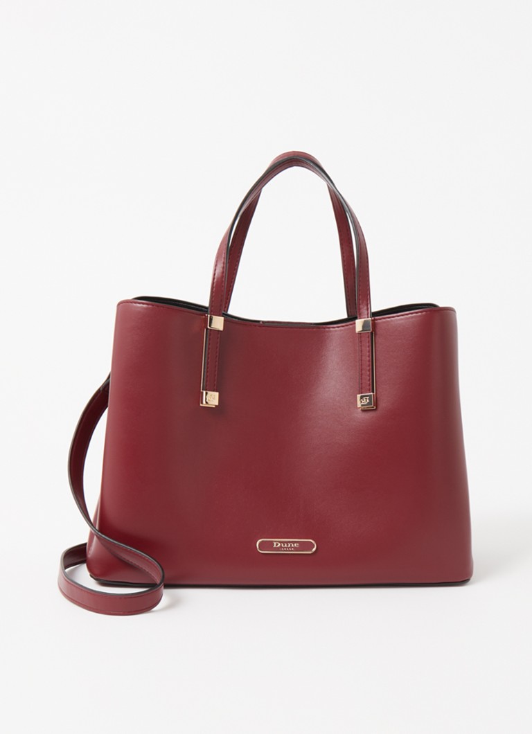 Dune London Dames Dorry schoudertas met afneembare schouderriem in de kleur Bordeauxrood