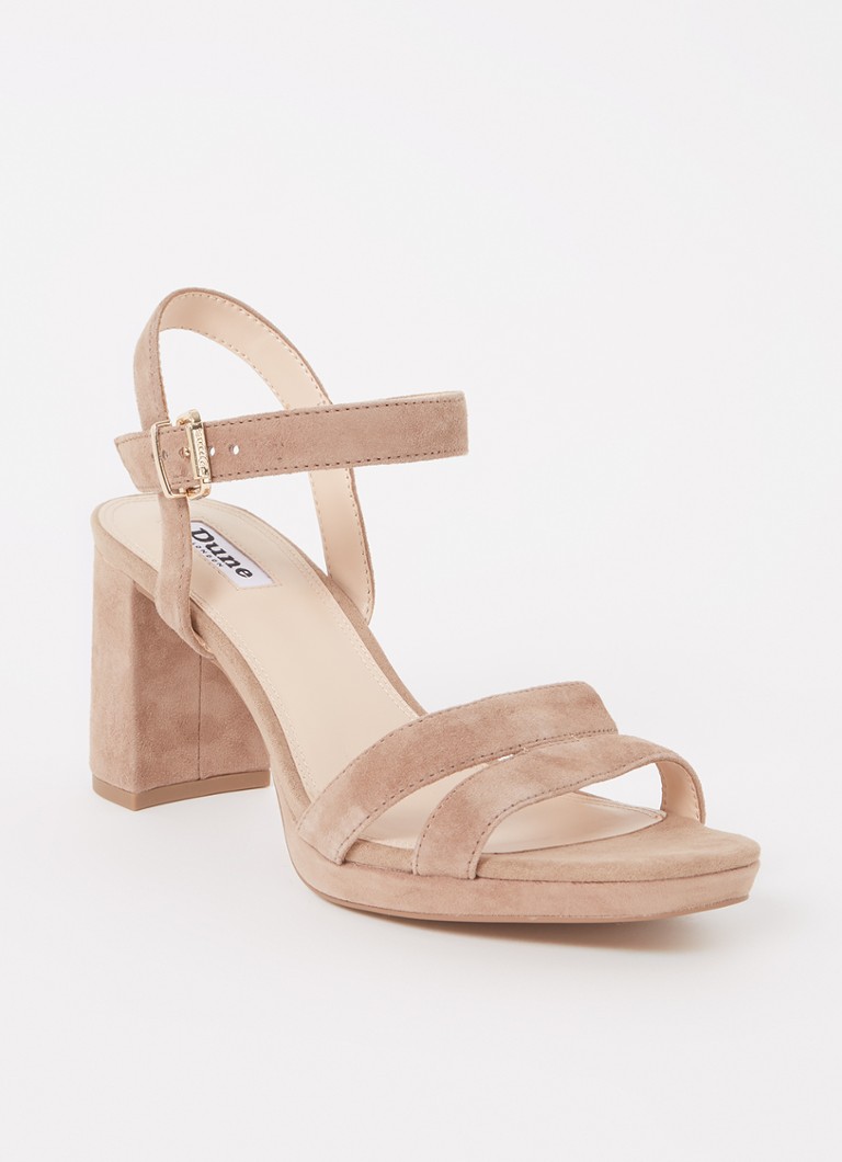 Dune London Dames Manifesting sandalette in de kleur Camel