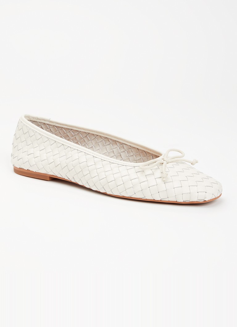 Dune London Dames Heat ballerina in de kleur Gebroken wit