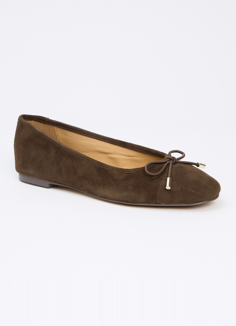 Dune London Dames Highest ballerina met lakleren details in de kleur Bruin