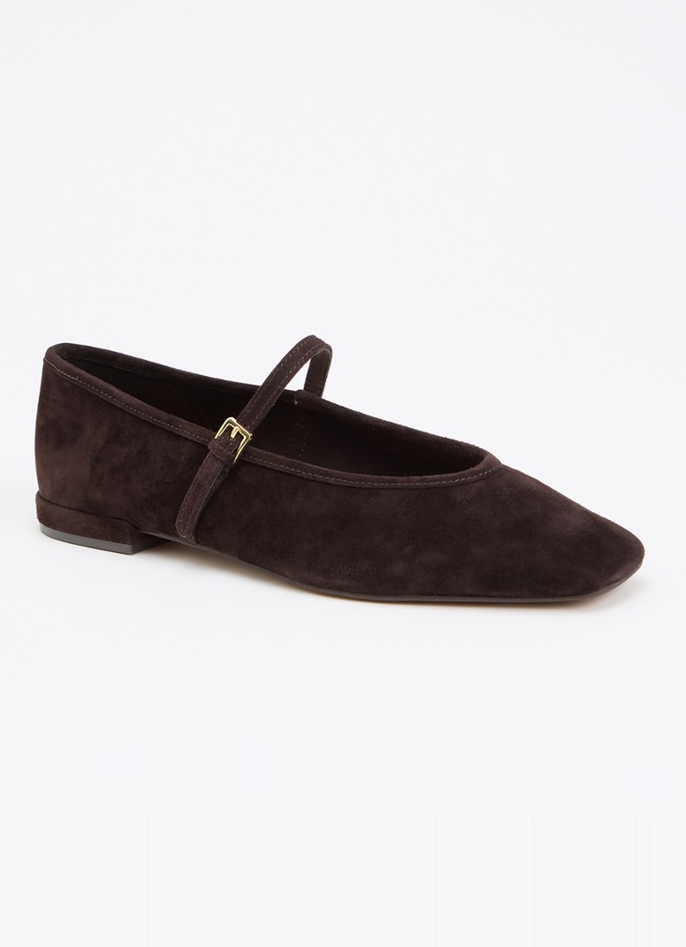 Dune London Dames Hearthrob ballerina in de kleur Donkerbruin