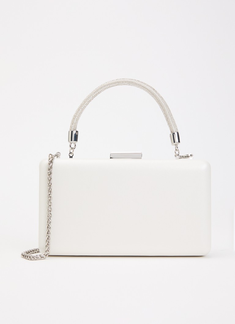 Dune London Dames Brunch clutch met afneembare schouderriem in de kleur Wit