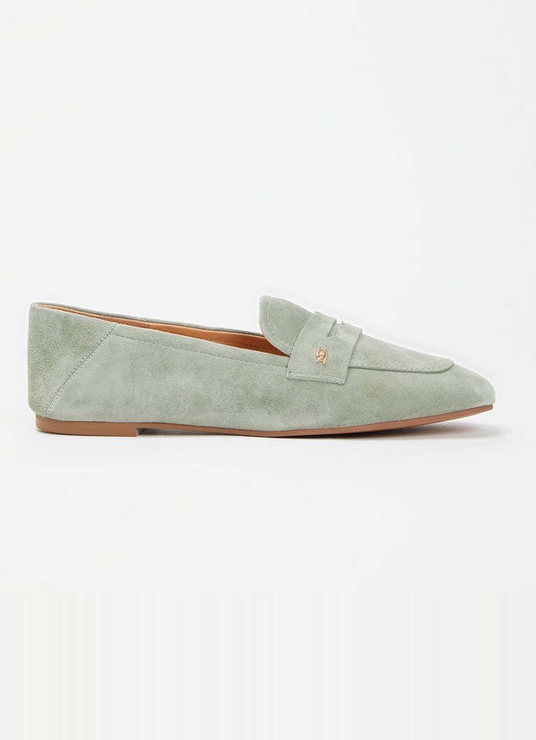 Dune London Dames Glances loafer van leer in de kleur Groen