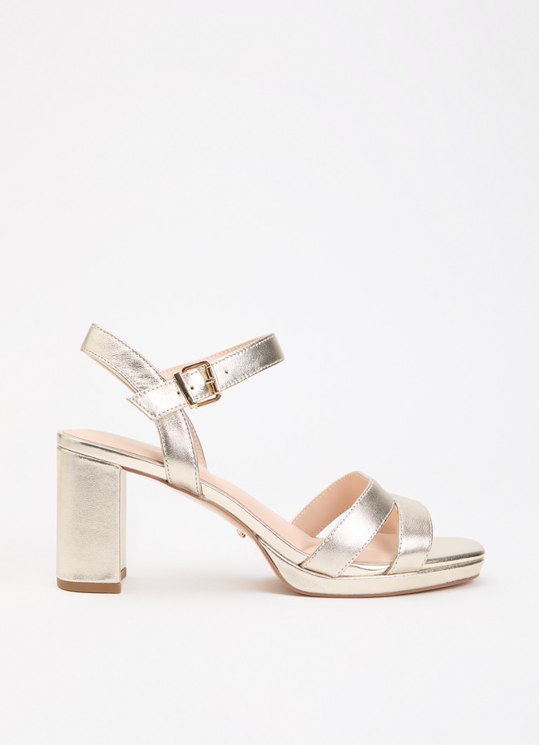Dune London Dames Manifesting sandalette in de kleur Goud - Plain