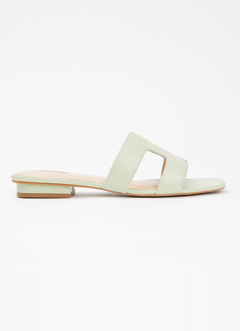 Dune London Dames Loupe sandaal in de kleur Lindegroen