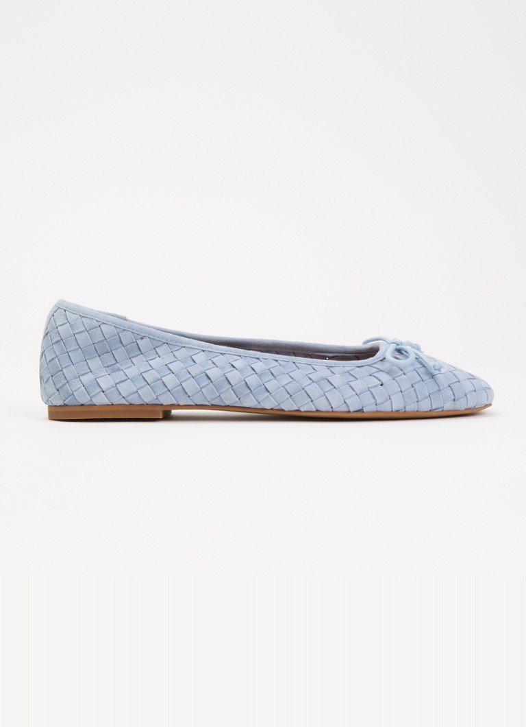 Dune London Dames Heat ballerina in de kleur Lichtblauw