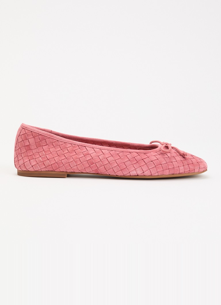 Dune London Dames Heat ballerina in de kleur Koraalroze
