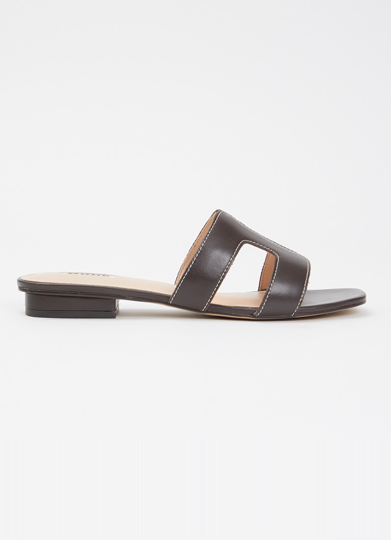 Dune London Dames Loupe sandaal in de kleur Donkerbruin
