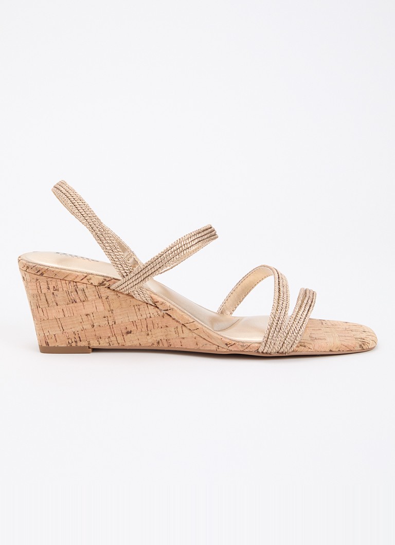 Dune London Dames Kali sandalette met sleehak in de kleur Goud