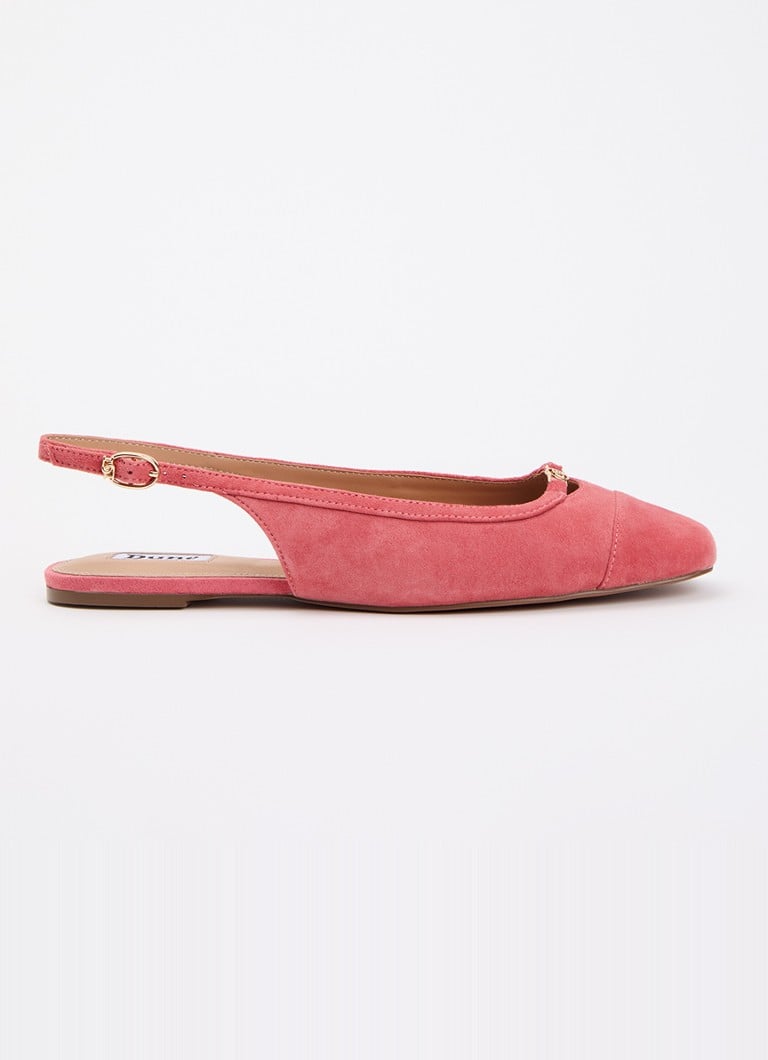 Dune London Dames Hanna slingback van suède in de kleur Oudroze