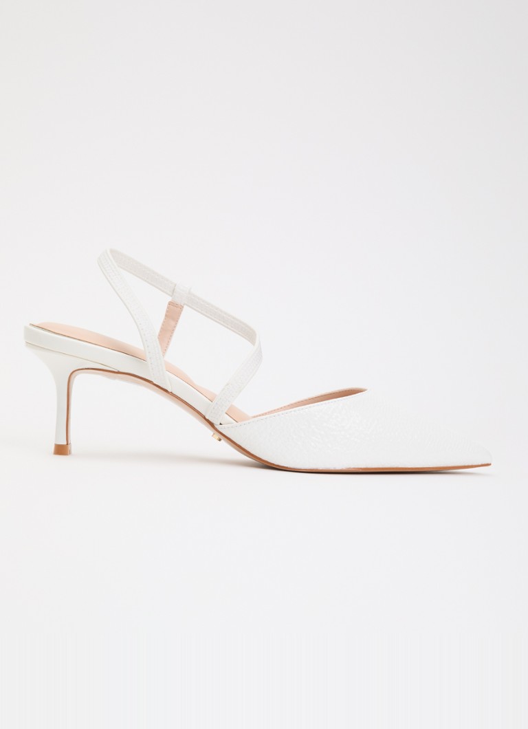 Dune London Dames Charming slingback in de kleur Wit