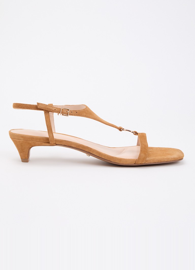Dune London Dames Monacos sandalette van leer in de kleur Camel
