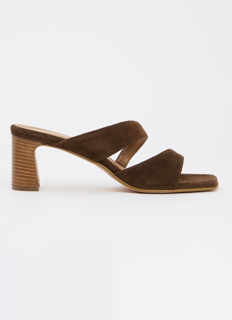 Dune London Dames Jaeda muiltje van suède in de kleur Bruin
