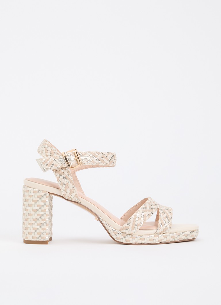 Dune London Dames Manifesting sandalette in de kleur Metallic