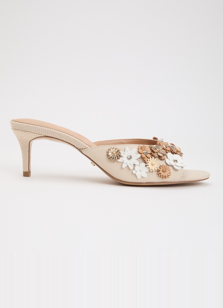 Dune London Dames Maizy muiltje van leer in de kleur Beige