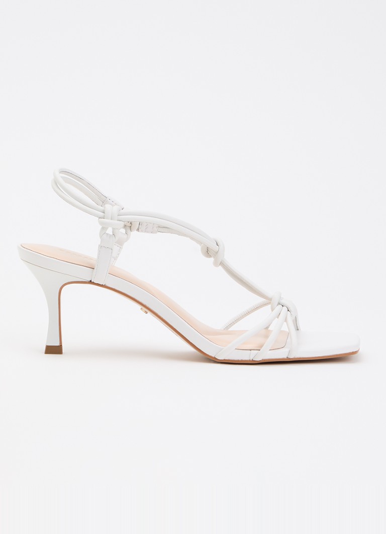 Dune London Dames Matti sandalette van leer in de kleur Wit