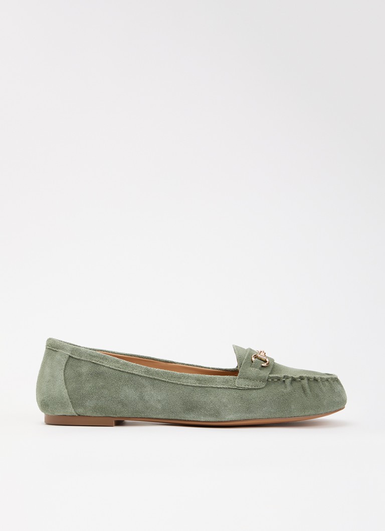 Dune London Dames Guno loafer in de kleur Groen