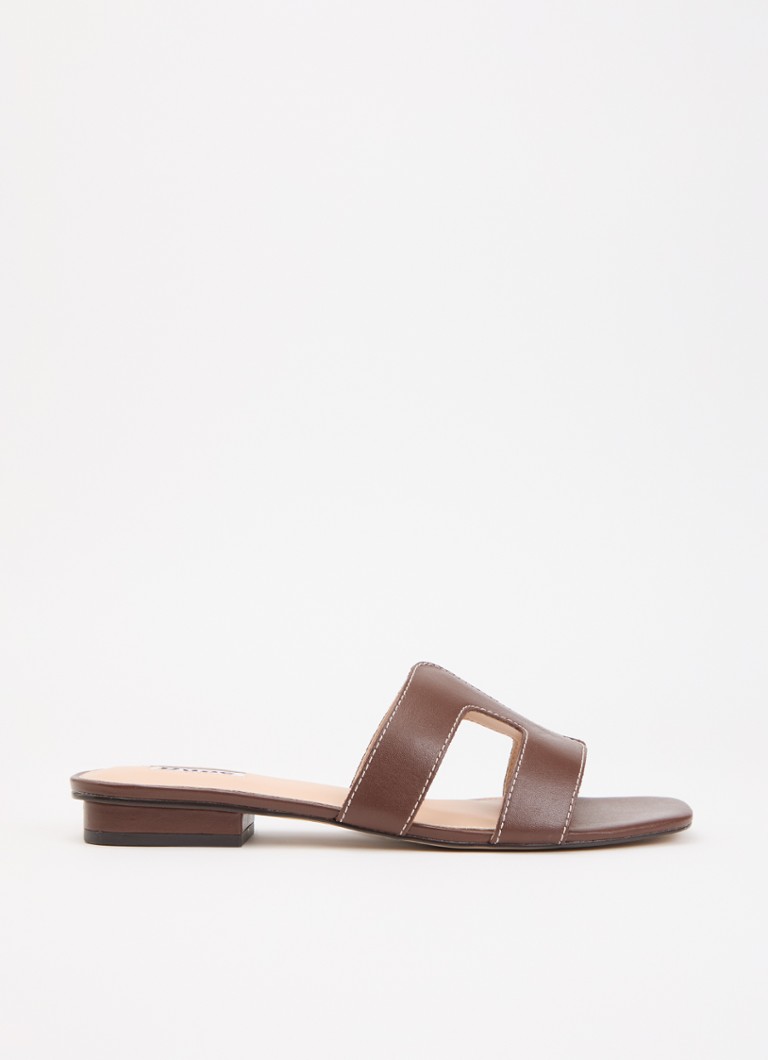 Dune London Dames Loupe sandaal in de kleur Hazelnootbruin