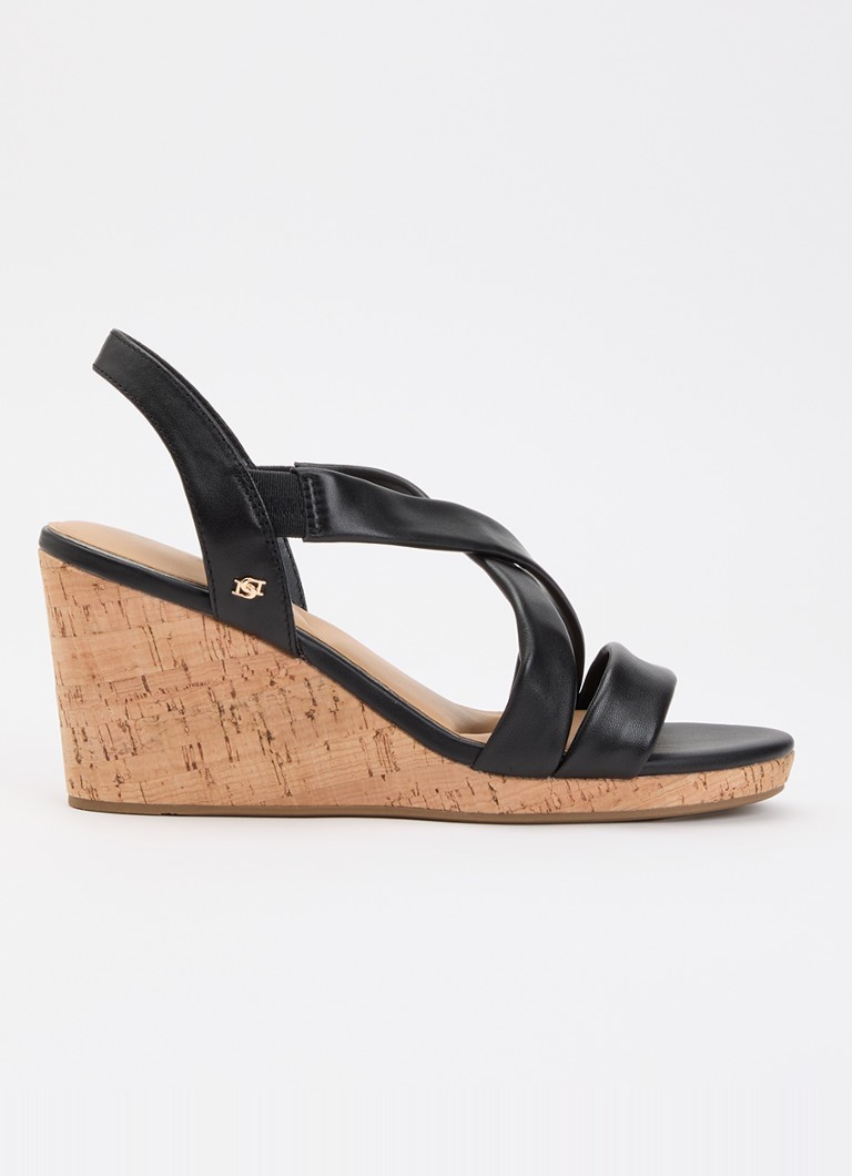 Dune London Dames Kamies sleehak van suède in de kleur Zwart