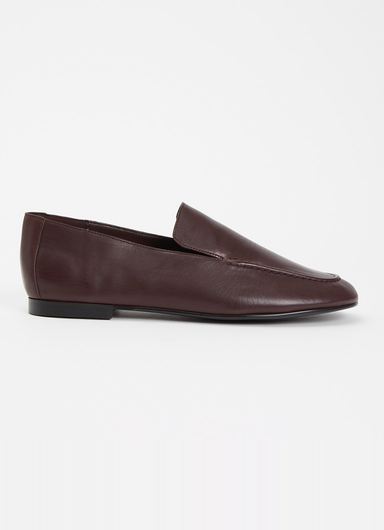 Dune London Dames Gurl loafer van leer in de kleur Bordeauxrood