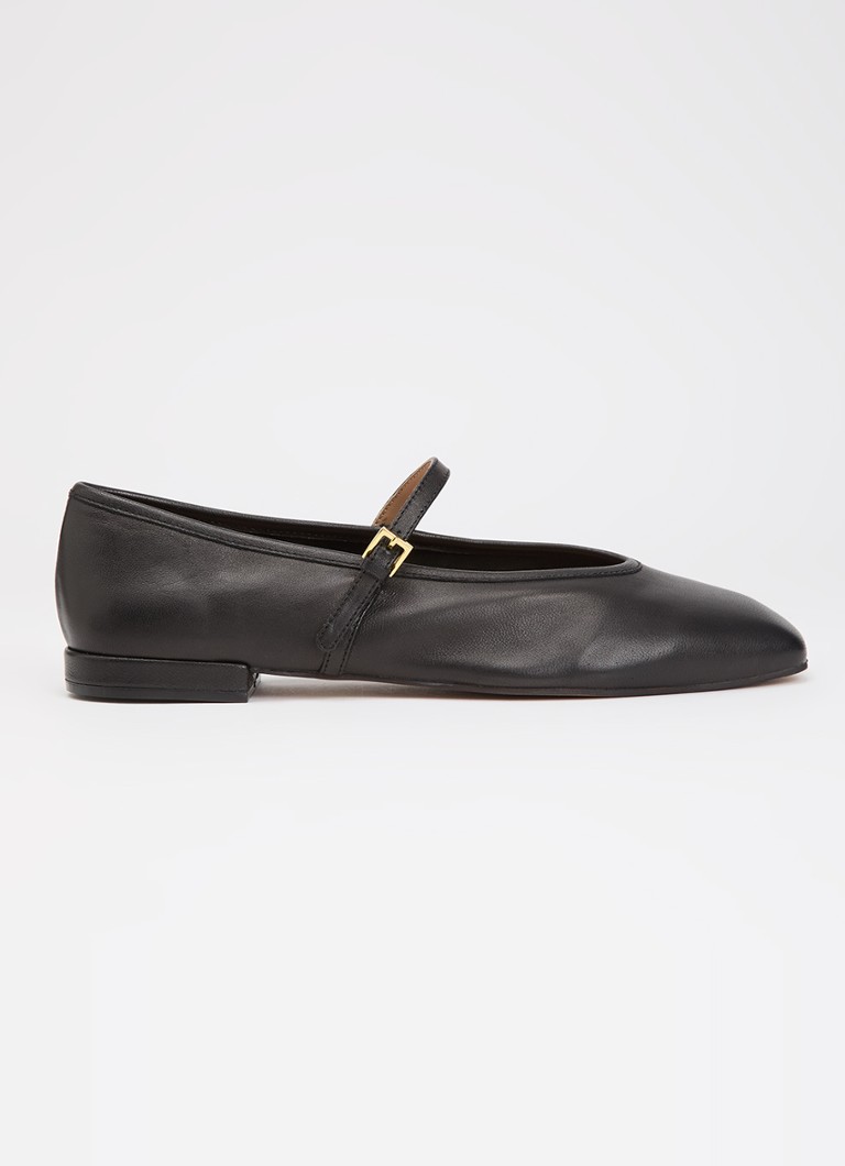 Dune London Dames Wide Fit Hearthrob ballerina in de kleur Zwart