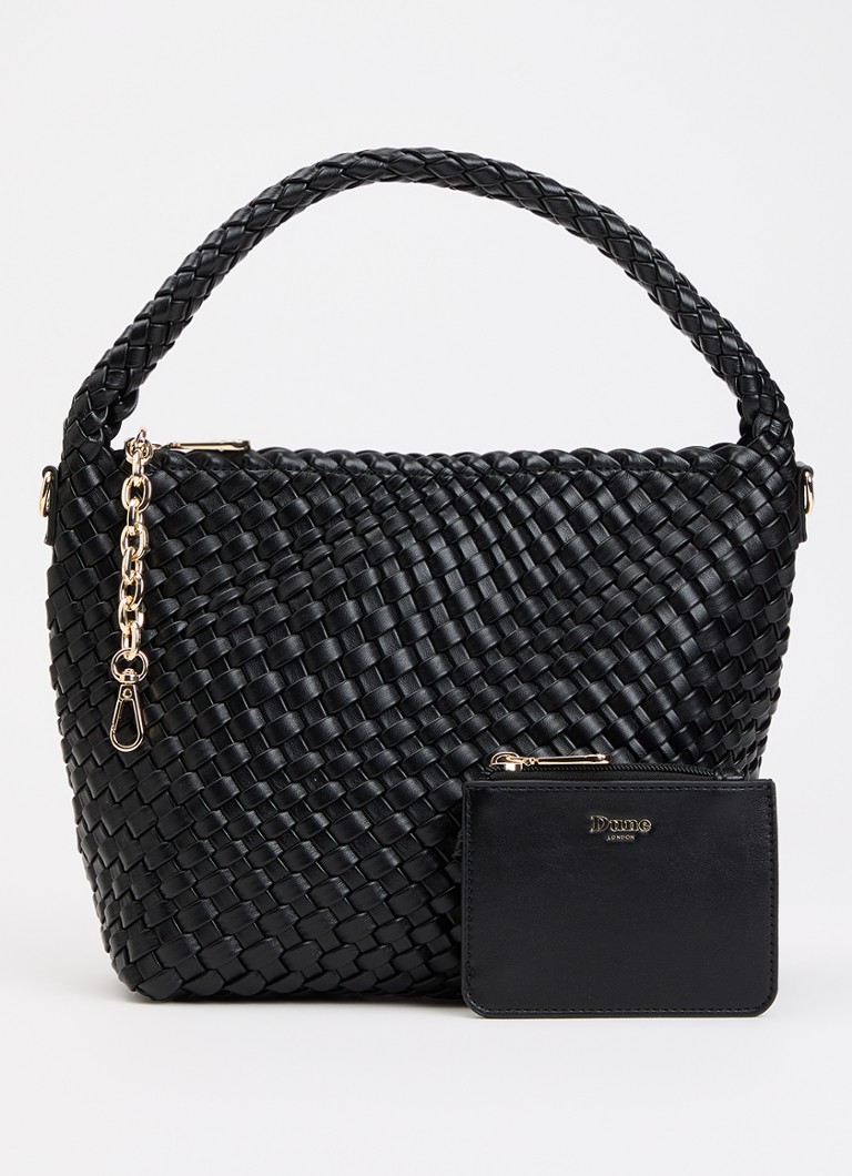 Dune London Dames Deliberate M handtas met afneembare schouderriem en uitneembaar etui in de kleur Zwart