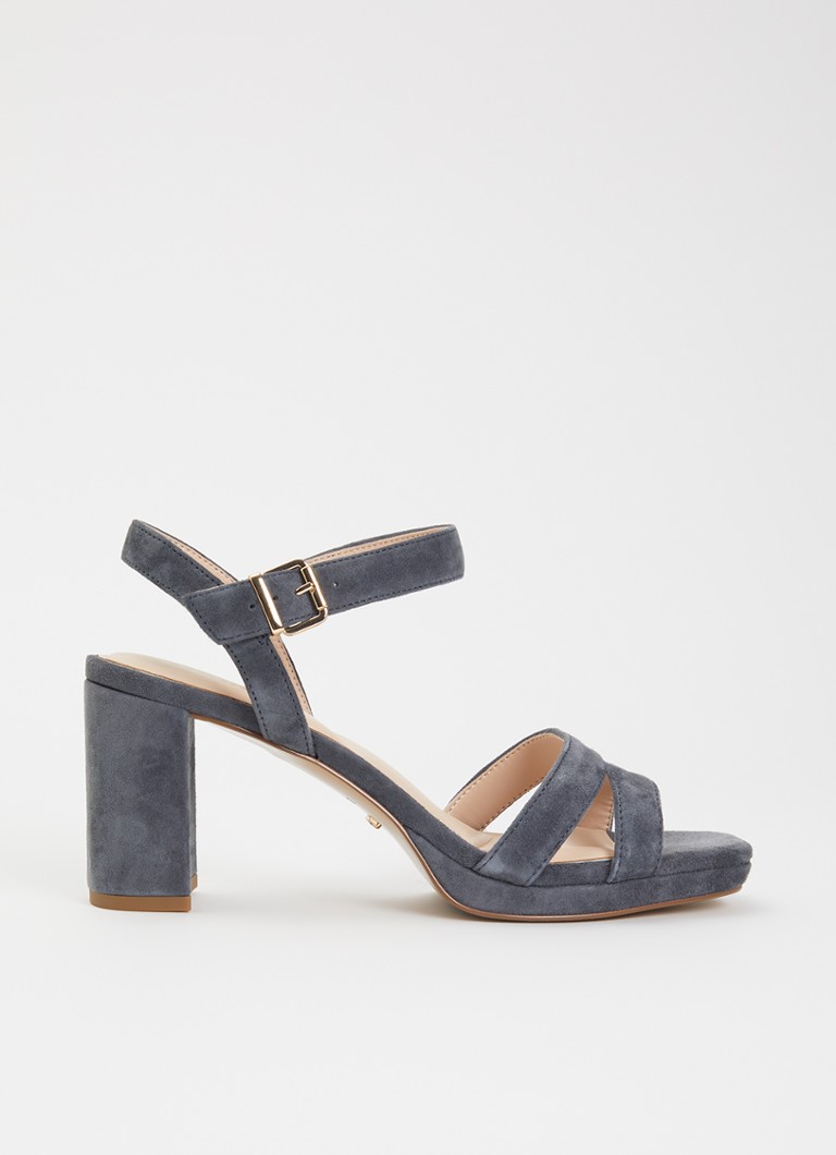 Dune London Dames Manifesting sandalette in de kleur Middengrijs