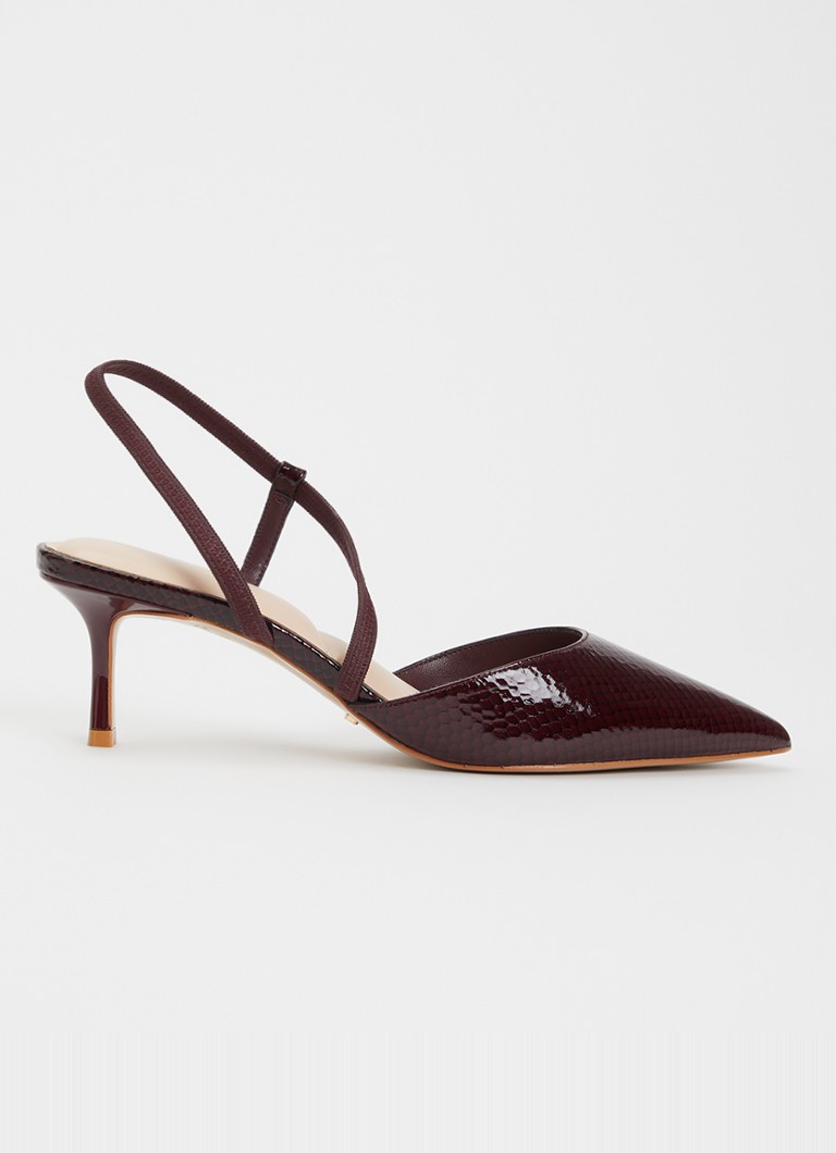 Dune London Dames Charming slingback in de kleur Bordeauxrood