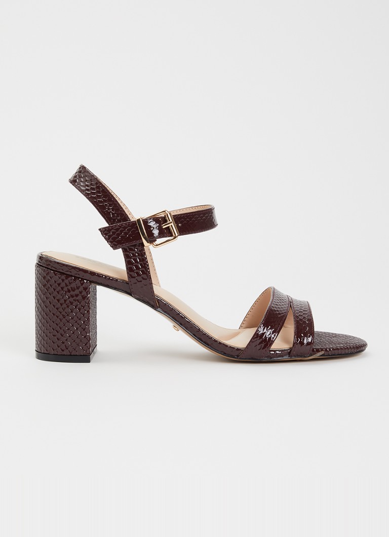 Dune London Dames Merisa sandalette in de kleur Bordeauxrood