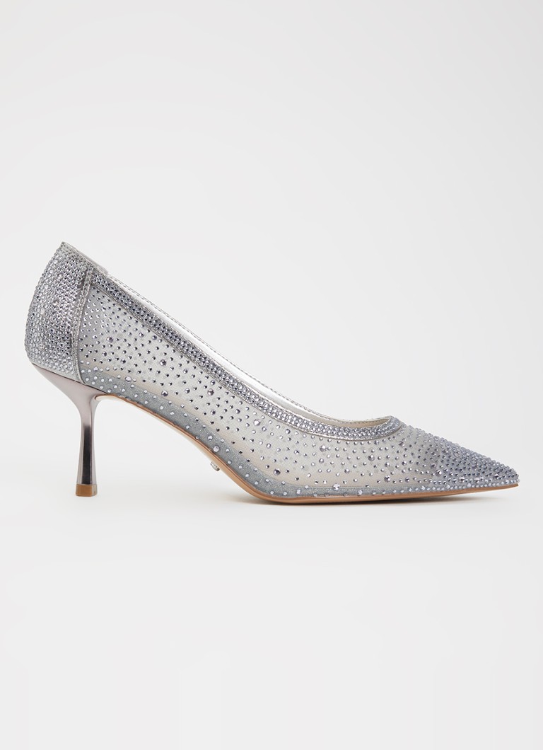 Dune London Dames Brivelle pump van mesh met strass in de kleur Grijs
