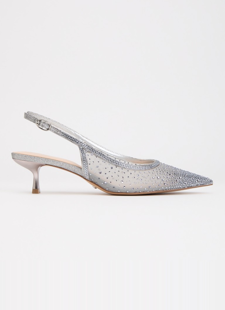 Dune London Dames Cirelle slingback van mesh met strass in de kleur Grijs